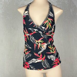ATHLETA Hana Halter Tankini 34B/C Swim NWOT #593977-00 Underwire $79 NWOT